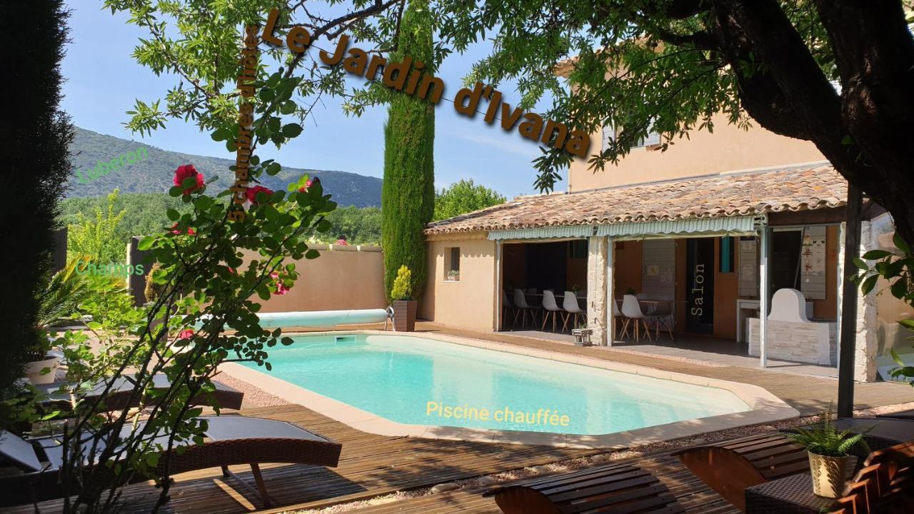 Le Jardin D'Ivana Chambres D'Hotes B&B Avec Piscine Chauffee Oppède Eksteriør billede